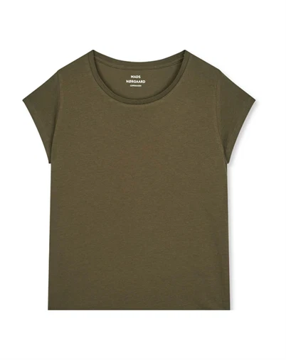 Mads Nørgaard - Fine Jersey Teasy T-shirt - Tarmac